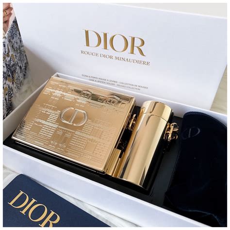 rouge dior minaudière clutch and lipstick set - limited edition|dior rouge clutch.